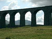 looking through ribblehead viaduct